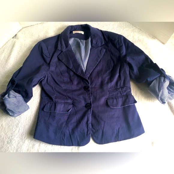 Agaci Agaci - Navy Blue Blazer/Jacket Size Small - Picture 1 of 8